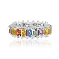 Zilveren ring met saffieren (Dallas Prince Designs)