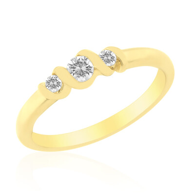 Zilveren ring met een zirkoon