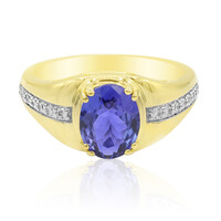 Gouden ring met een AAA tanzaniet (Adela Gold)
