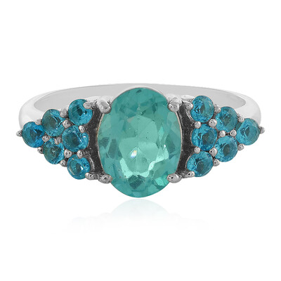 Zilveren ring met een Blauwe apatiet