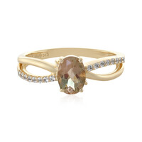 Gouden ring met een Oregon zonnesteen