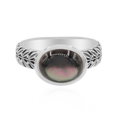 Zilveren ring met een parelmoer