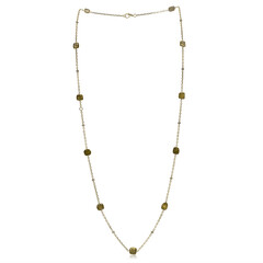 Gouden halsketting met PK2 Fancy Diamanten (CIRARI)