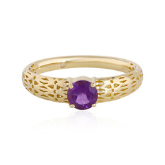 Gouden ring met een amethist (Ornaments by de Melo)