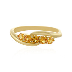 Zilveren ring met spessartienstenen