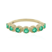 Gouden ring met Zambia-smaragdstenen (Adela Gold)