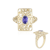 Gouden ring met een AAA tanzaniet (Ornaments by de Melo)