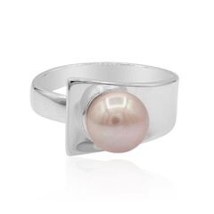 Zilveren ring met een zoetwater kweekparel (TPC)