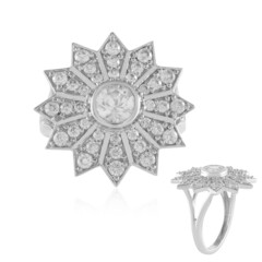 Zilveren ring met een zirkoon
