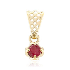 Gouden hanger met een rode beril