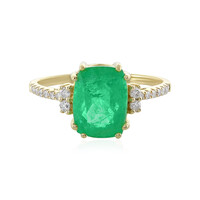 Gouden ring met een Ethiopische smaragd (AMAYANI)