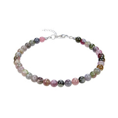 Zilveren armband met toermalijnen