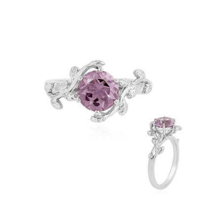 Zilveren ring met een lavendel amethist
