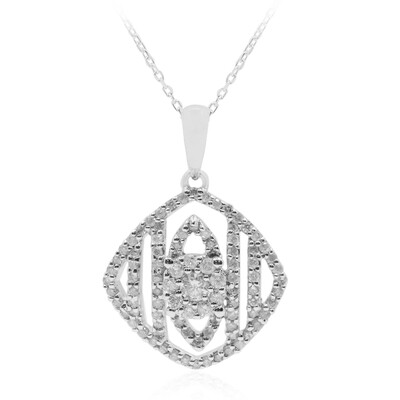 Gouden halsketting met een diamant