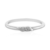 Zilveren ring met I2 (I) Diamanten