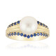 Gouden ring met een witte zuidzee parel (Michelle Albala)