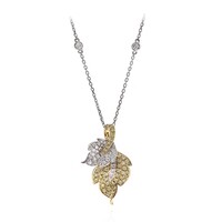 Gouden halsketting met gele S12 diamanten (CIRARI)