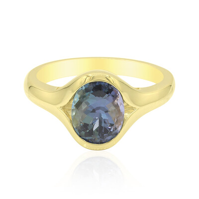 Gouden ring met een Onverhitte Tanzaniet
