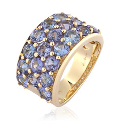 Gouden ring met tanzanieten (de Melo)