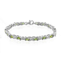 Zilveren armband met Paraiba toermalijnen