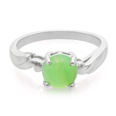 Zilveren ring met een keizerlijk chrysopraas