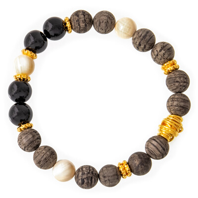 Zilveren armband met Mammoth Ivory (dagen)