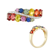 Gouden ring met oranje saffieren (Adela Gold)