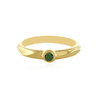 Zilveren ring met een I3 Groene Diamant