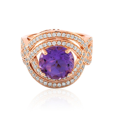 Zilveren ring met een amethist