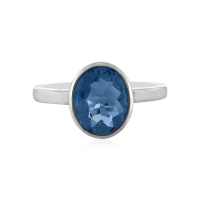 Zilveren ring met een kleurwissel fluoriet