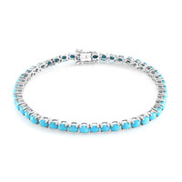 Zilveren armband met Sleeping Beauty Turkooisen
