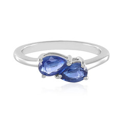 Zilveren ring met kyanieten