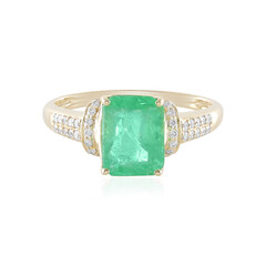 Gouden ring met een Russische smaragd (AMAYANI)