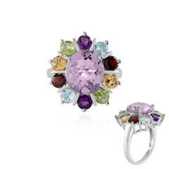 Zilveren ring met een lavendel amethist