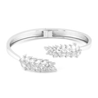 Zilveren armband met witte topaasstenen