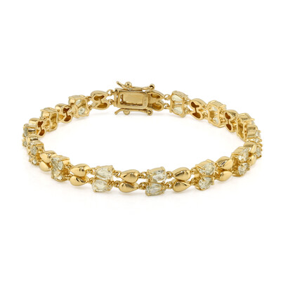 Zilveren armband met groene amethisten