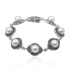 Zilveren armband met zoetwater kweekparels (Annette classic)