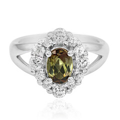Zilveren ring met een andalusiet
