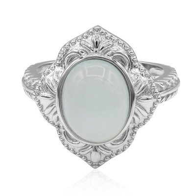 Zilveren ring met een Aqua Chalcedoon