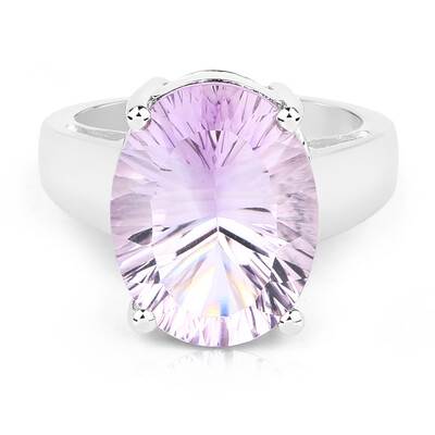 Zilveren ring met een lavendel amethist