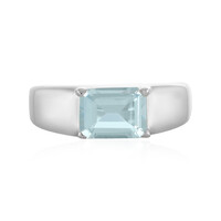 Zilveren ring met een hemel-blauwe topaas