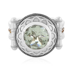 Zilveren ring met een groene amethist (Memories by Vincent)