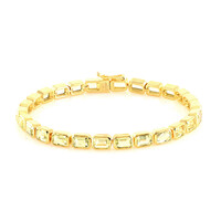Messing armband met Limoen Kwartsen (Juwelo Style)