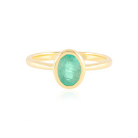 Zilveren ring met een Russische smaragd