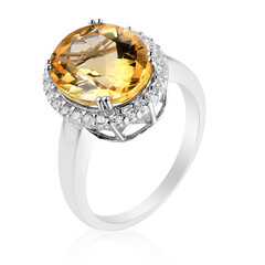 Zilveren ring met een Gouden Labradoriet