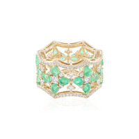 Gouden ring met Russische smaragden (de Melo)