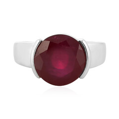 Zilveren ring met een Madagaskar Robijn