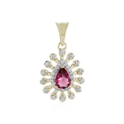 Gouden hanger met een roze toermalijn (Adela Gold)