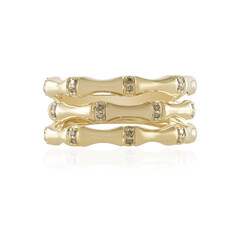 Gouden ring met I2 Champagne Diamanten (de Melo)