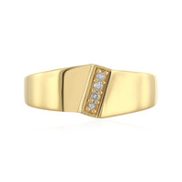 Zilveren ring met I4 (J) Diamanten